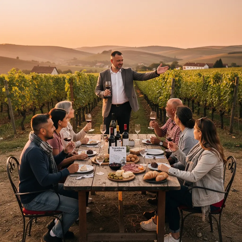 Peisaj montan spectaculos din Carpați cu păduri dense și cer albastru.